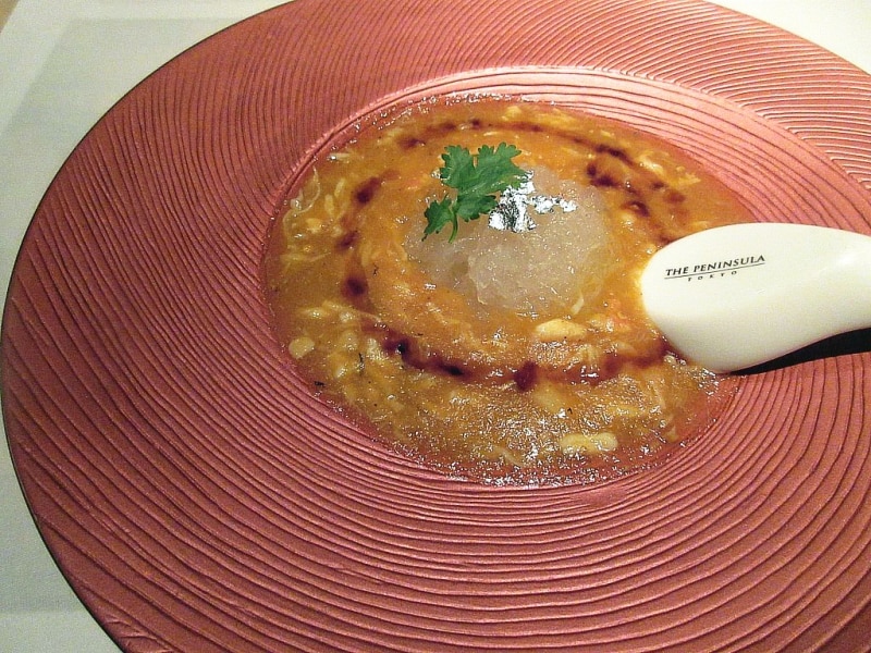 ヘイフンテラス 燕の巣と蟹肉入り上海蟹味噌スープ