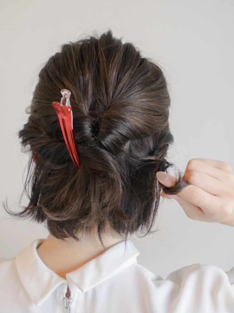 逆サイドも同様にねじる