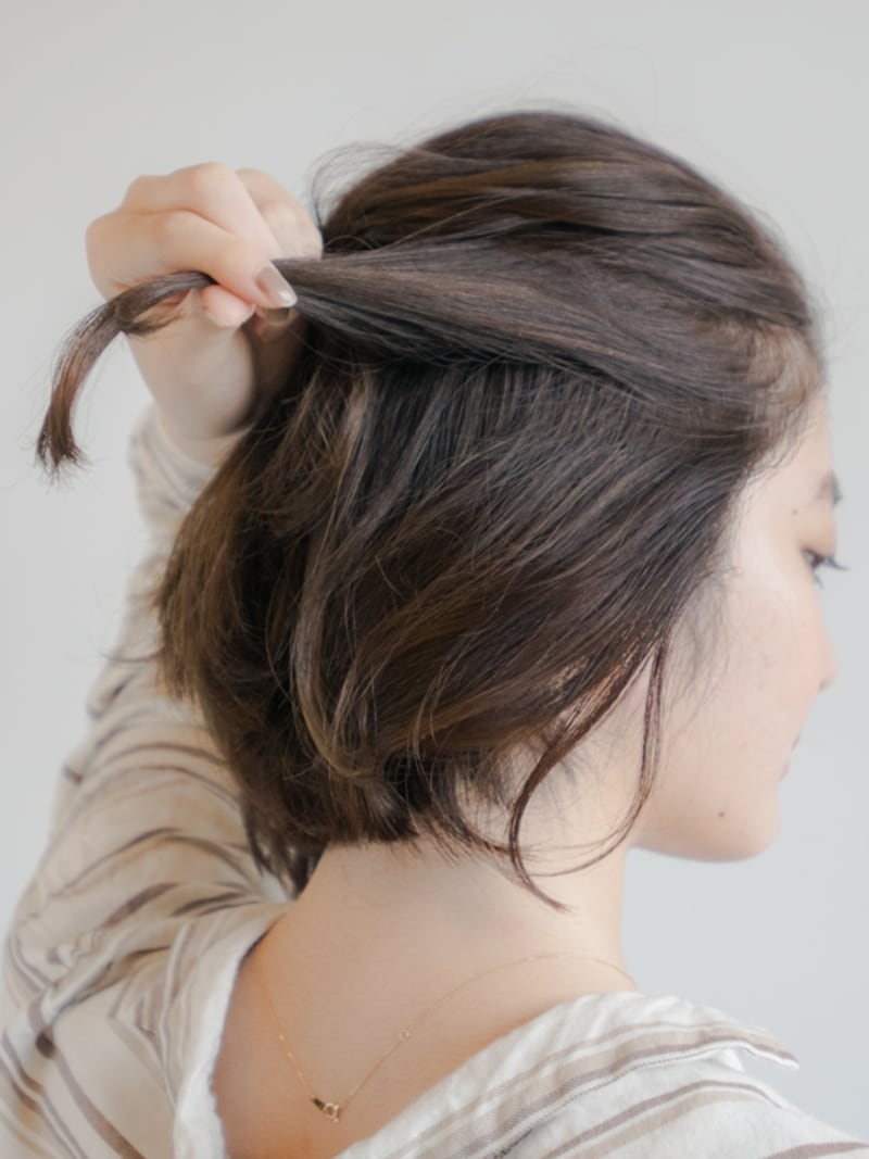 逆サイドも同様にハチ下を分けとる