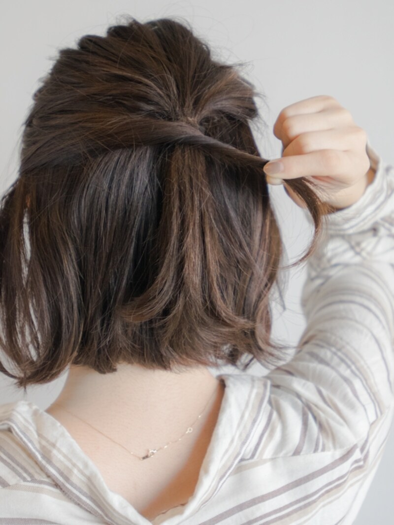 ねじることで崩れにくくなる
