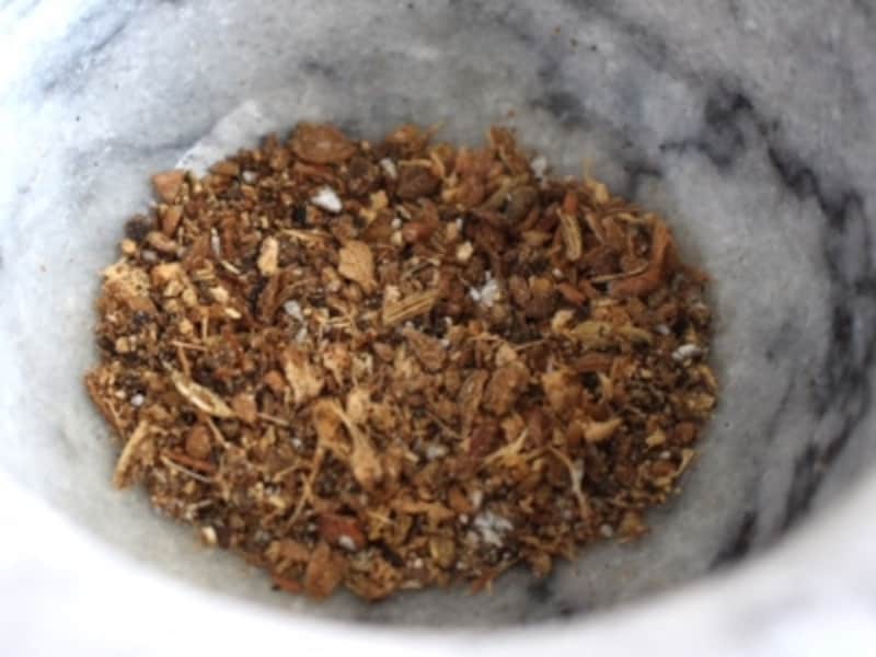 かなり細かくなっています。砕く程度はお好みで