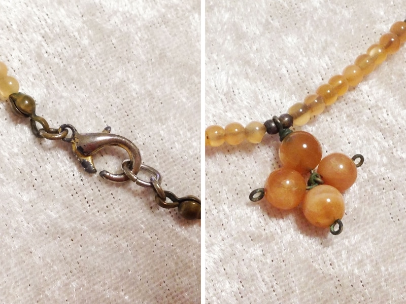 錆びた金具のアップ