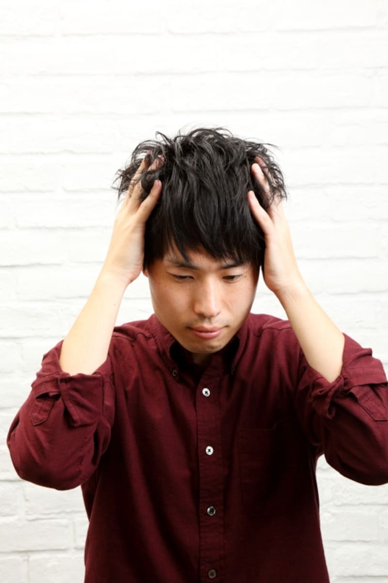 手グシでボリュームアップ