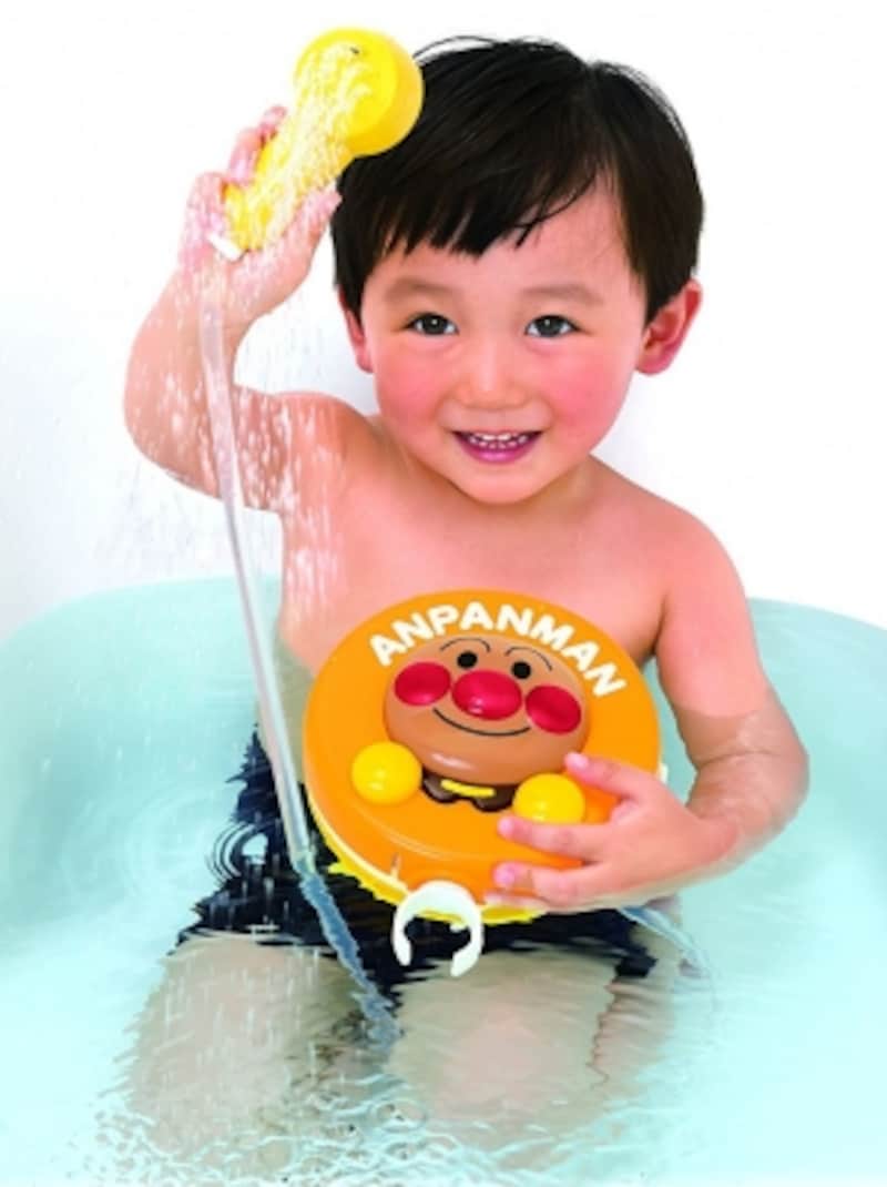 顔が濡れるのが苦手な子もアンパンマンと一緒なら勇気100倍!