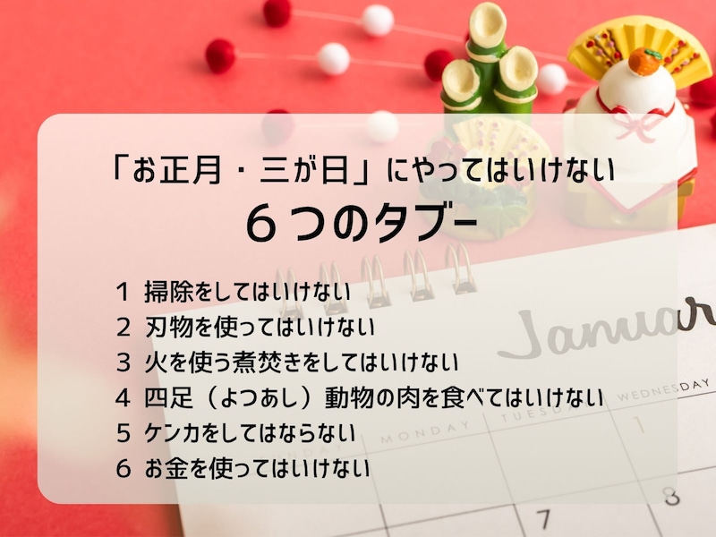 6つのタブー