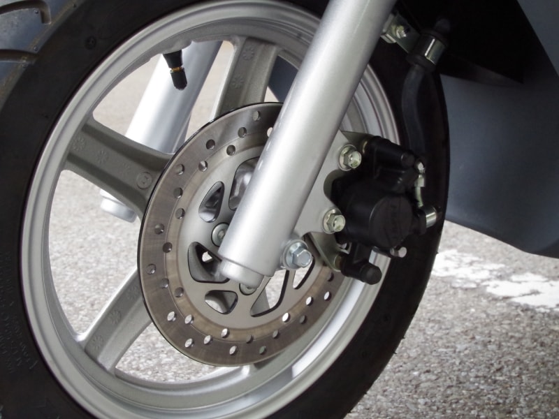 ブレーキディスクが少し大径化した