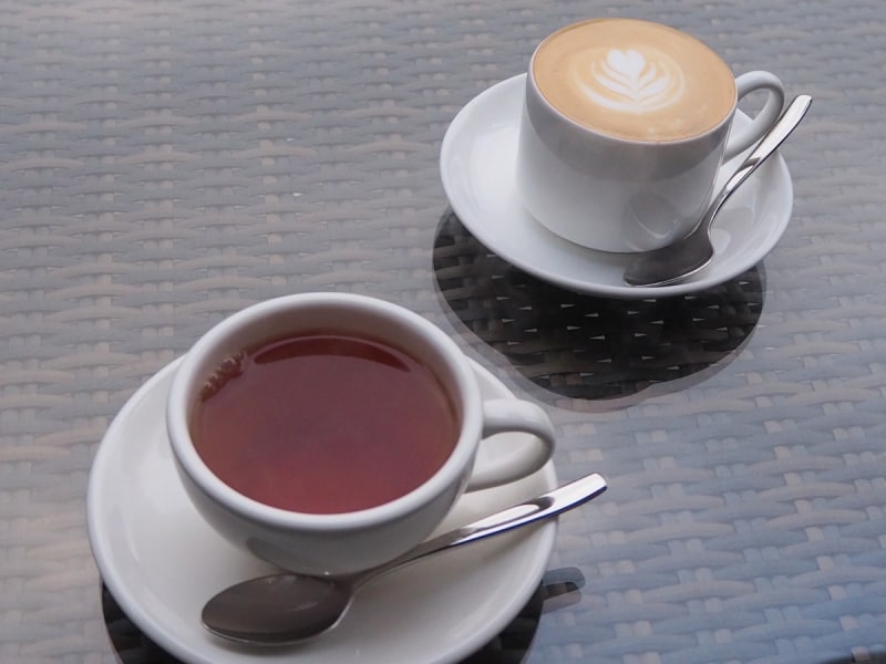 ちょっと肌寒いので、あったかい飲み物がうれしいね