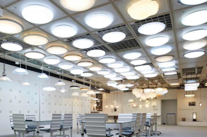 LED照明器具のショールーム