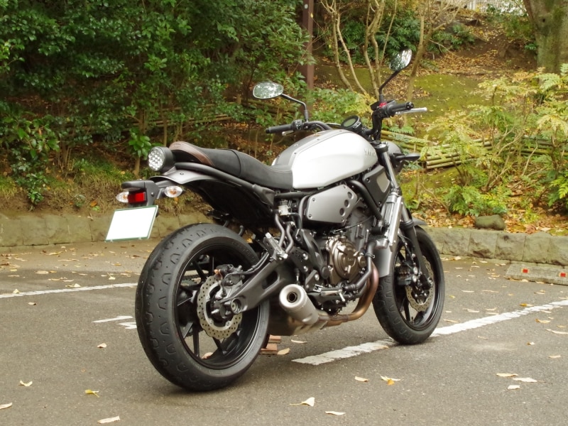 XSR700 リアビュー