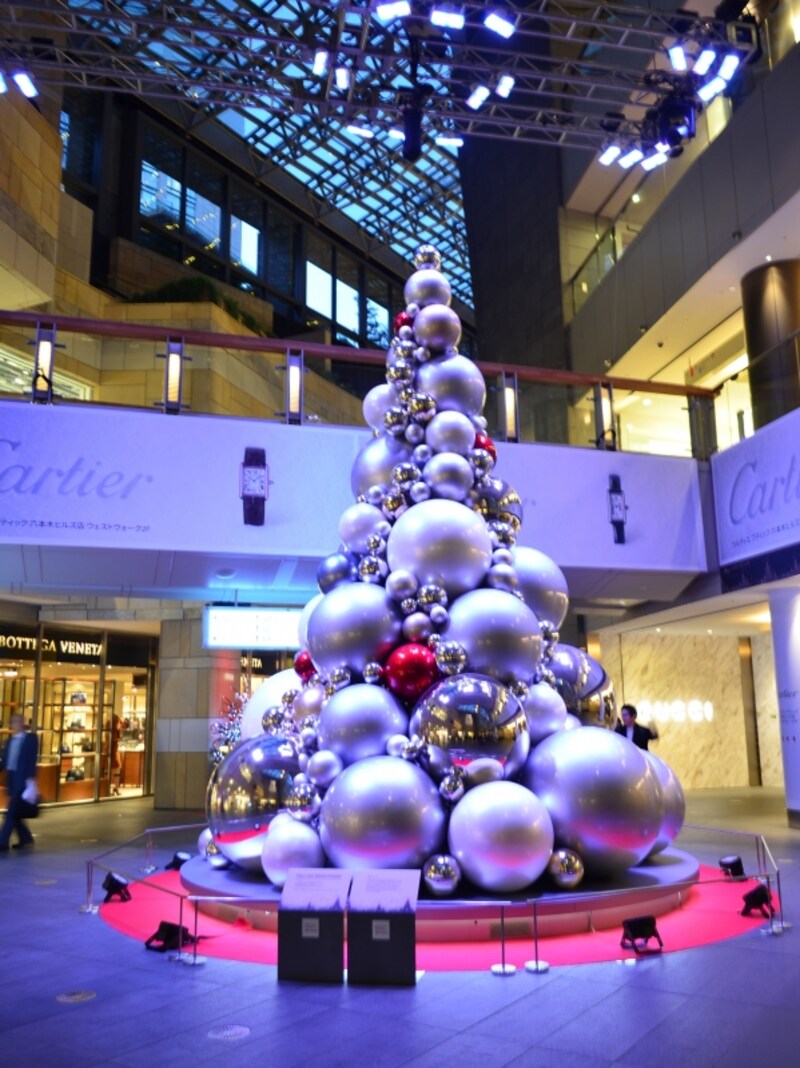 ウェストウォーク２階のデコレーションツリー