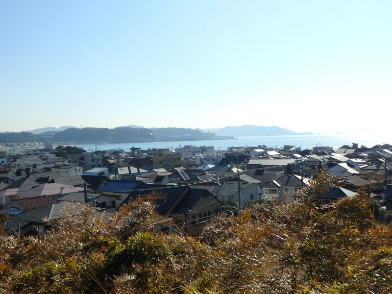 長谷寺見晴台より望む海