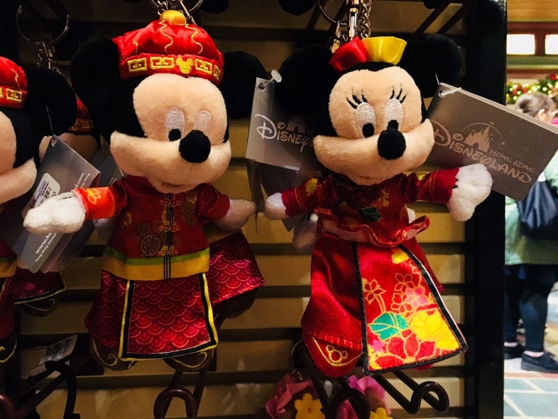 香港ディズニーで購入☆ミニーちゃんのチャイナドレス - ひざ丈ワンピース
