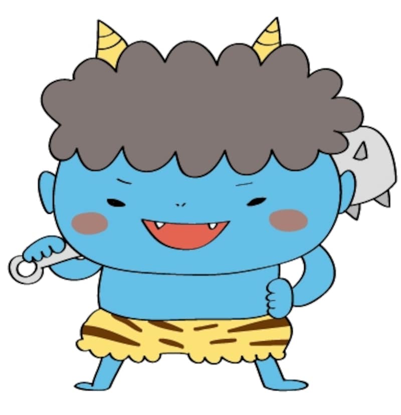 カラー/青鬼の全身カットです。