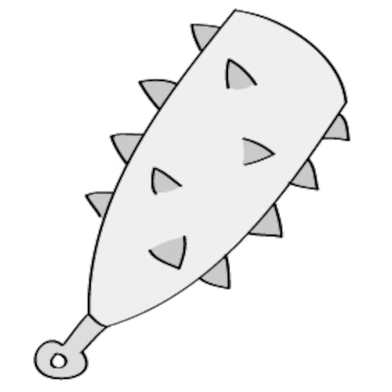 金棒 節分 イラスト 白黒 かわいい