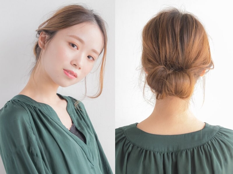 シニヨンヘアの作り方