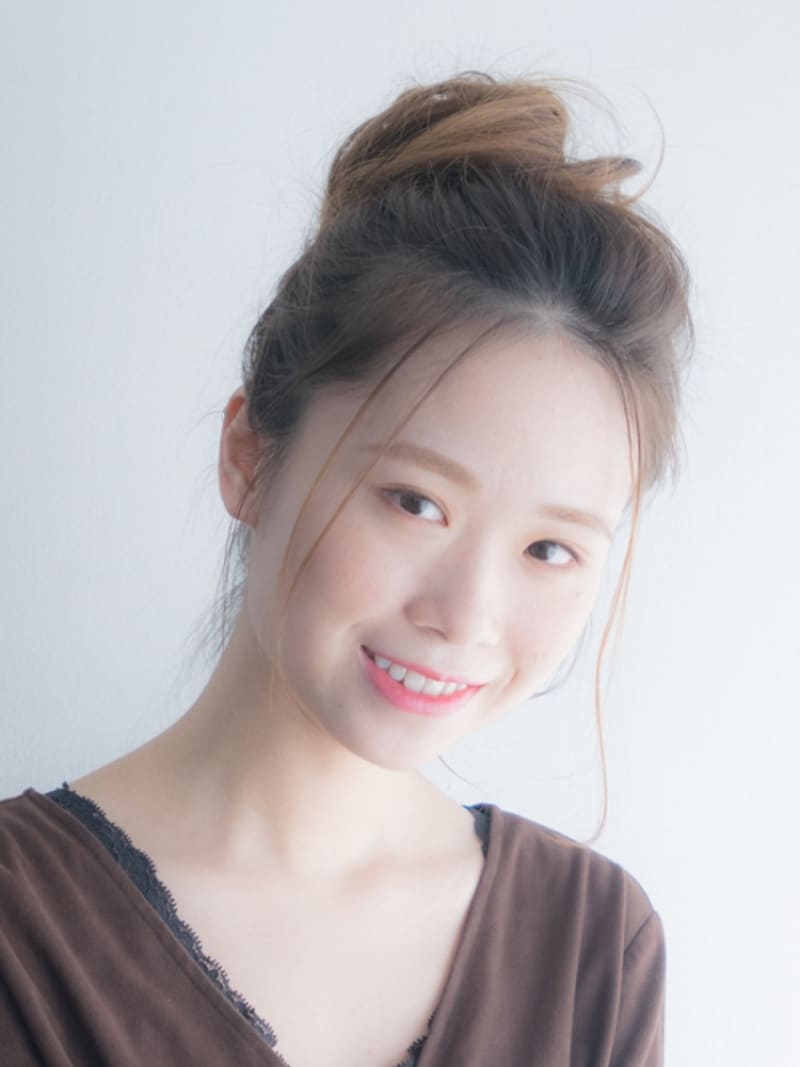 お団子を簡単にボリュームアップさせるやり方