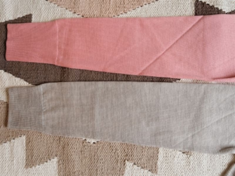 袖の太さも大体同じ