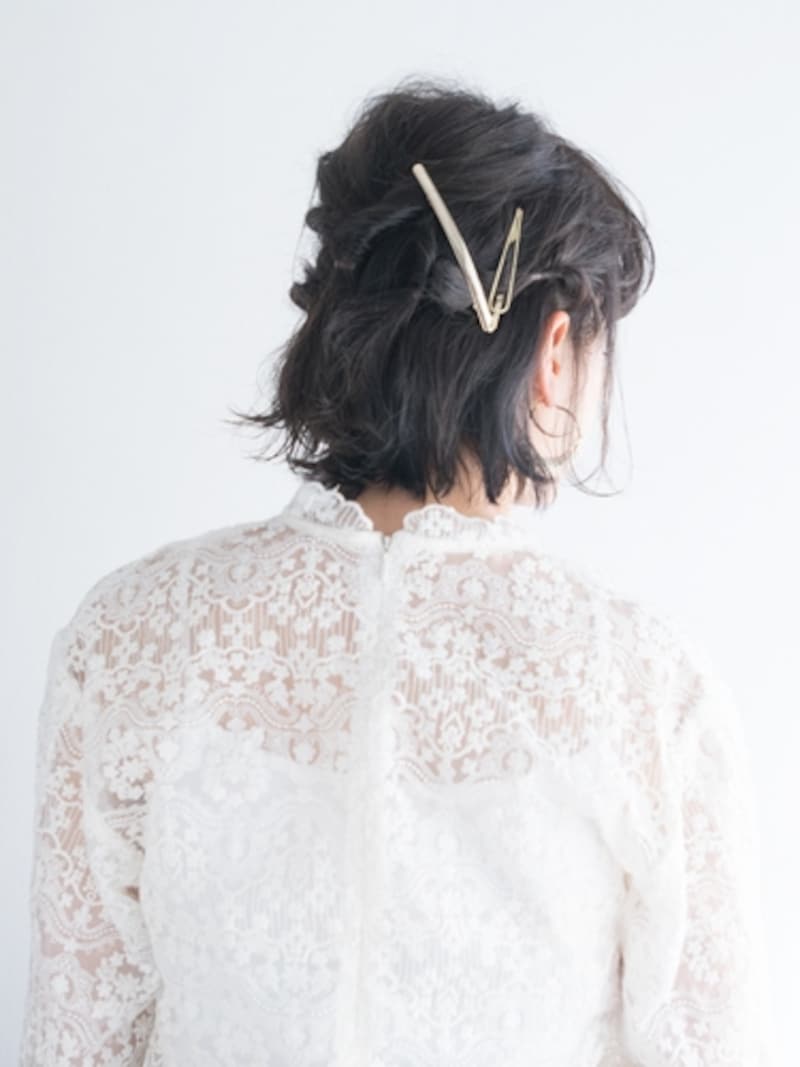 不器用でも簡単!自分でできるお呼ばれボブアレンジ