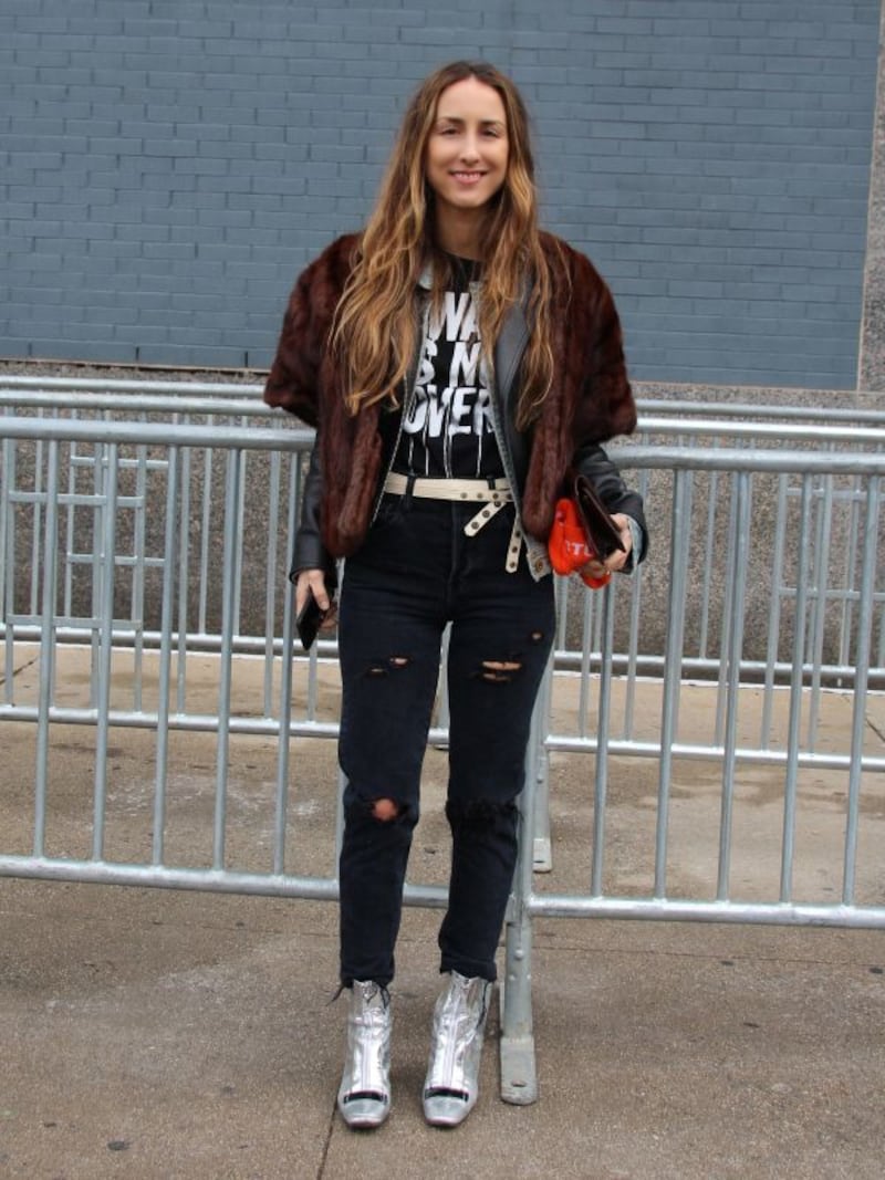 メタリック系ショートブーツ