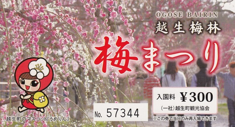 梅まつりのチケット