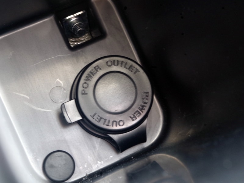 2015年モデルから装備されたＤＣソケットは2017年モデルにも装備されている