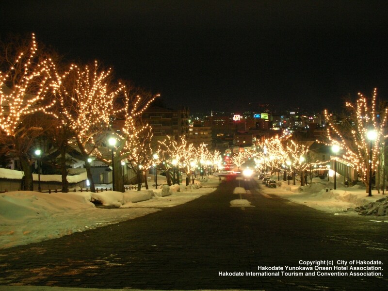 二十間坂のイルミネーション