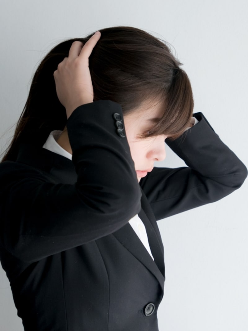 バックも根元からつけておくときれいに仕上がる