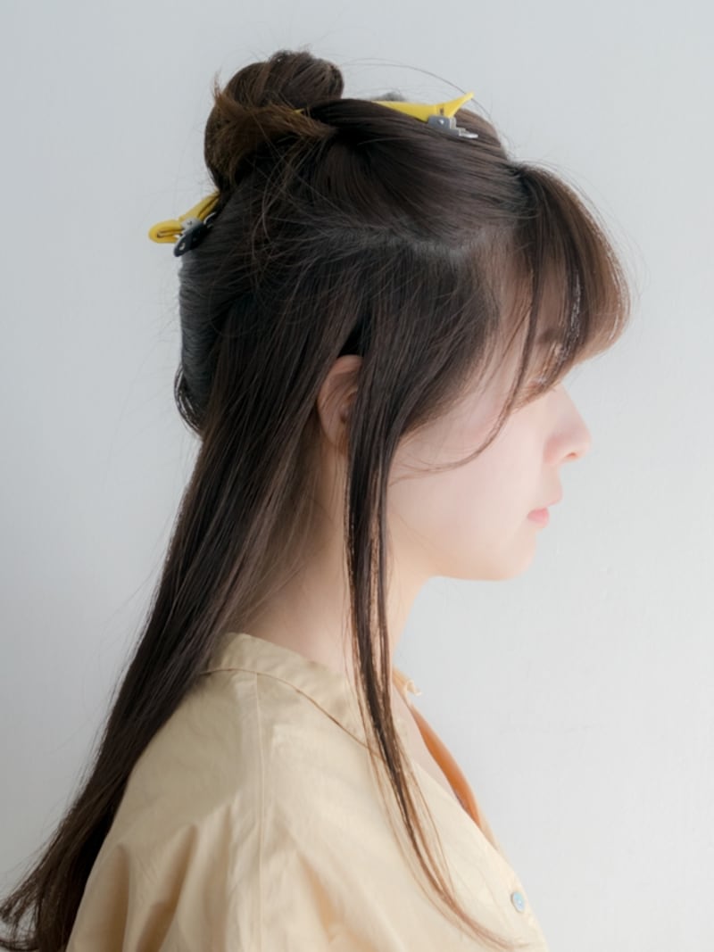 サイドはハチ部分で分ける