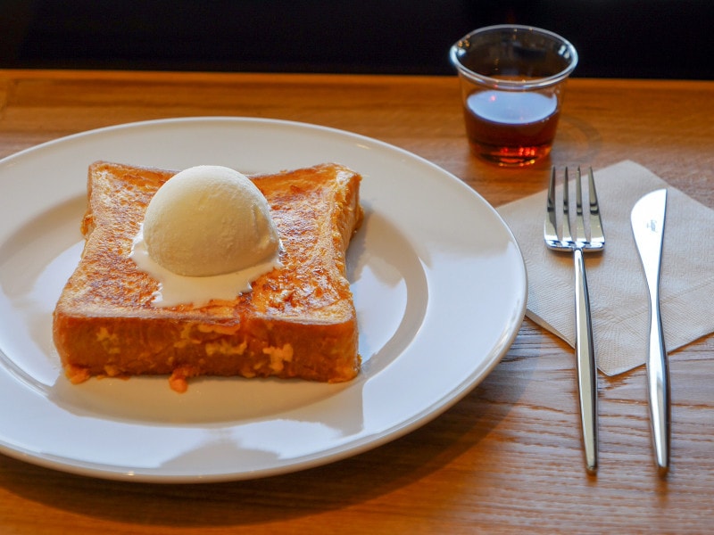 黄金(こがね)フレンチトースト(1280円税別)(2019年10月28日撮影)