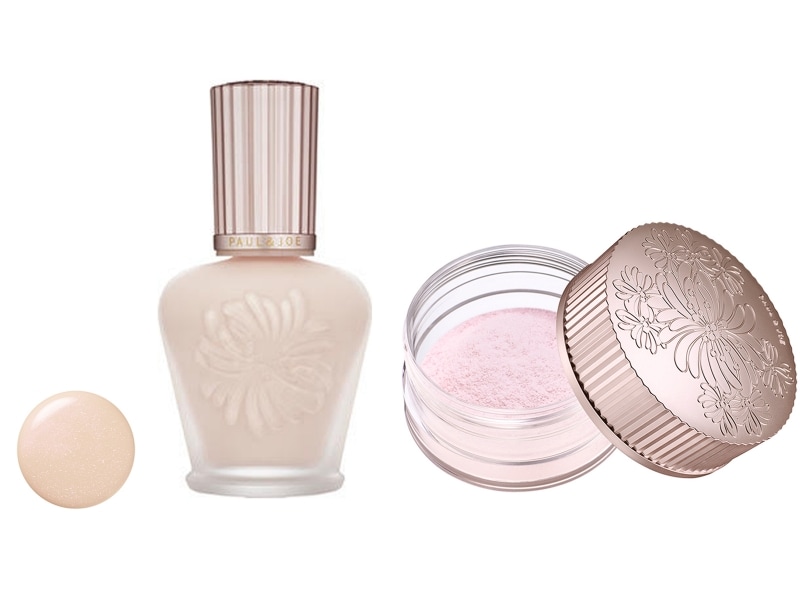 ラトゥー エクラ ファンデーション プライマー N(左、中央)、ラトゥー エクラ ルース パウダー(右)