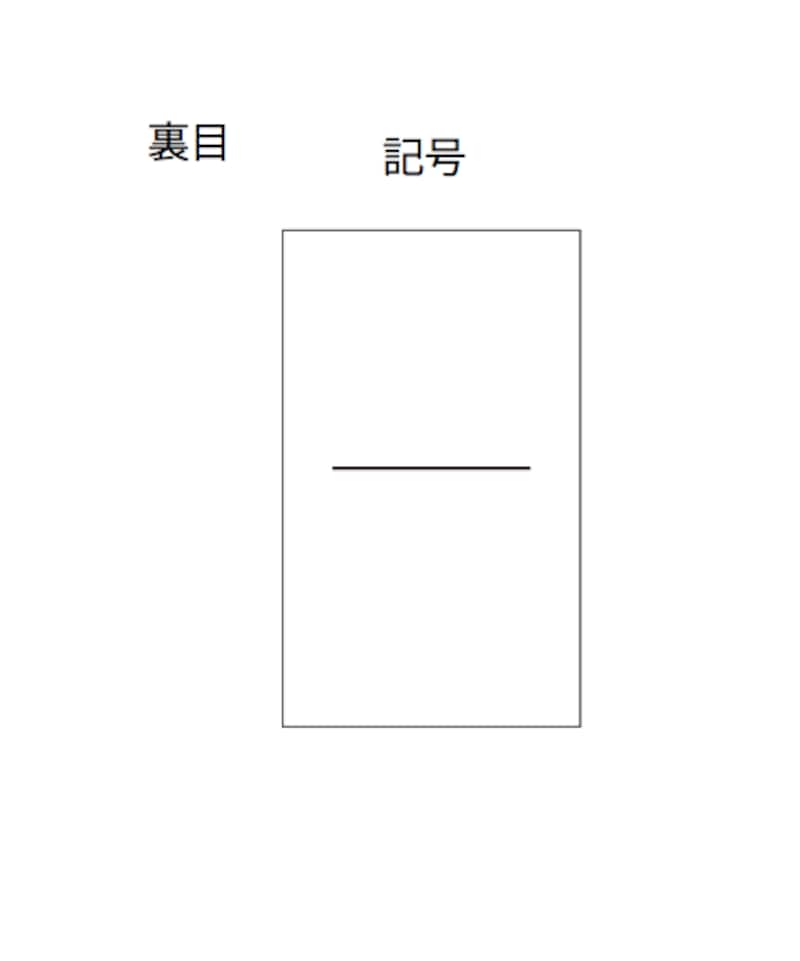 棒針編み、記号、裏目、裏編み
