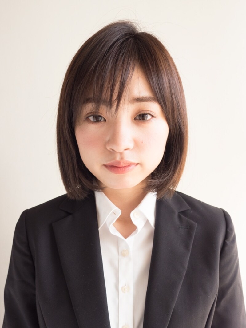 おろした前髪