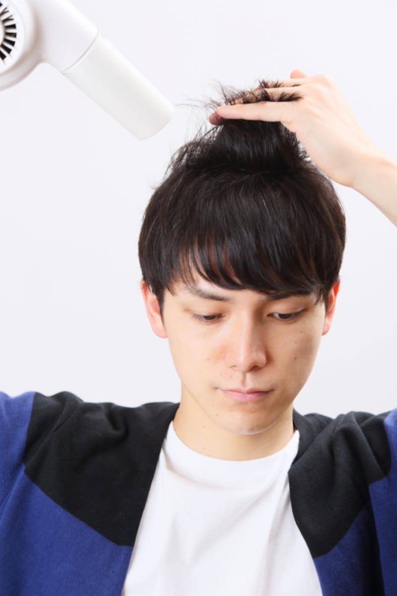 トップの乾かし方