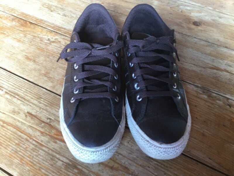 靴を正面から撮影