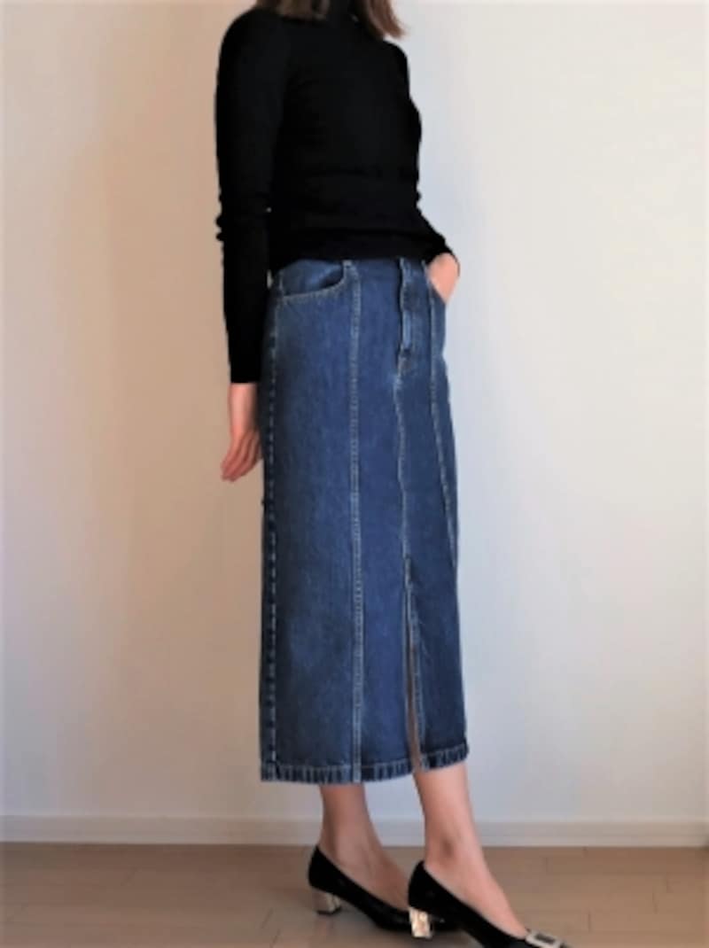 GU,デニムスカート