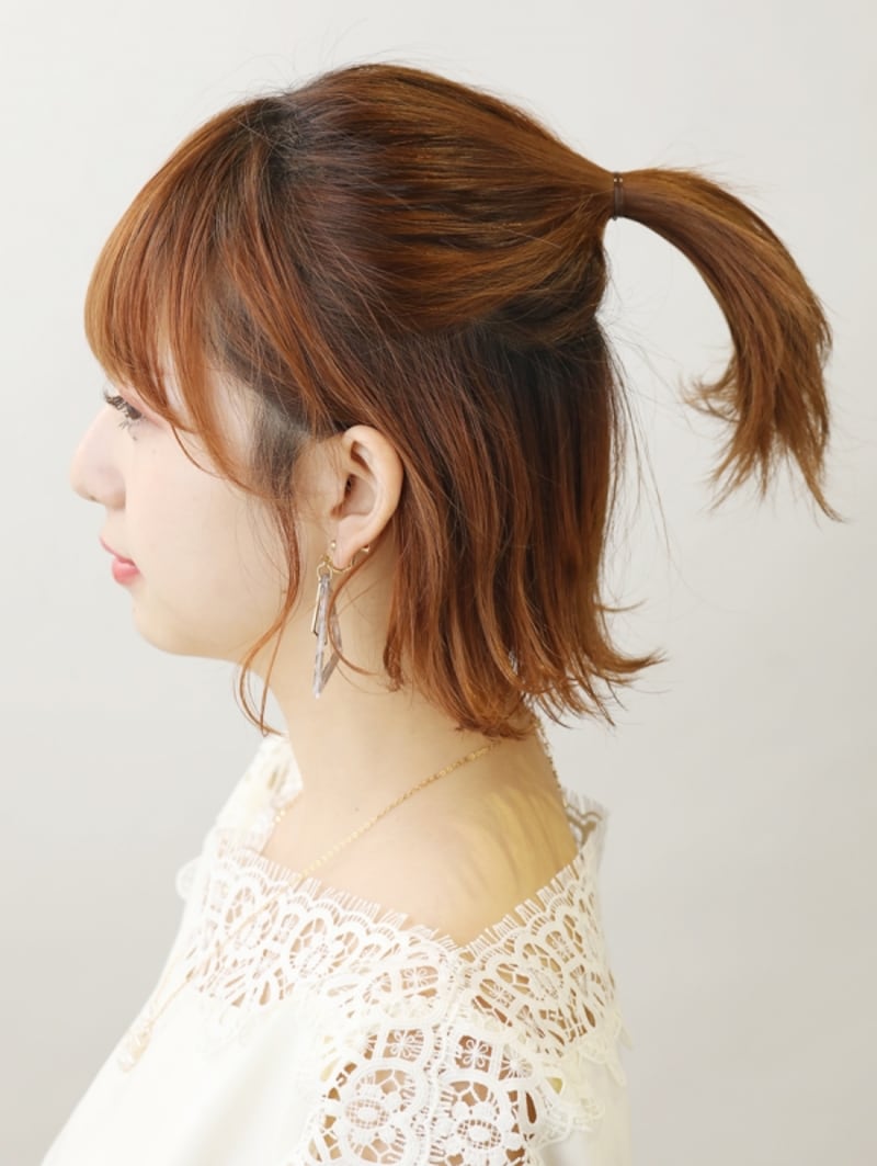 ゴールデンポイントでハーフアップに