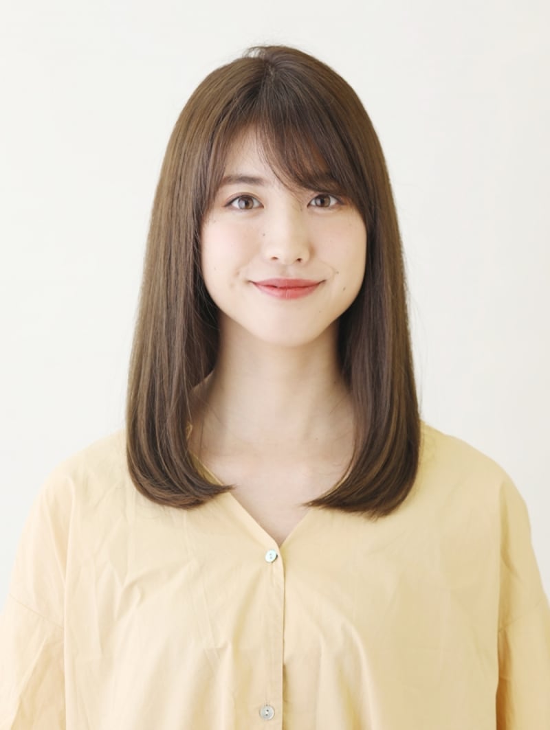 ワンレングスベースのセミディ