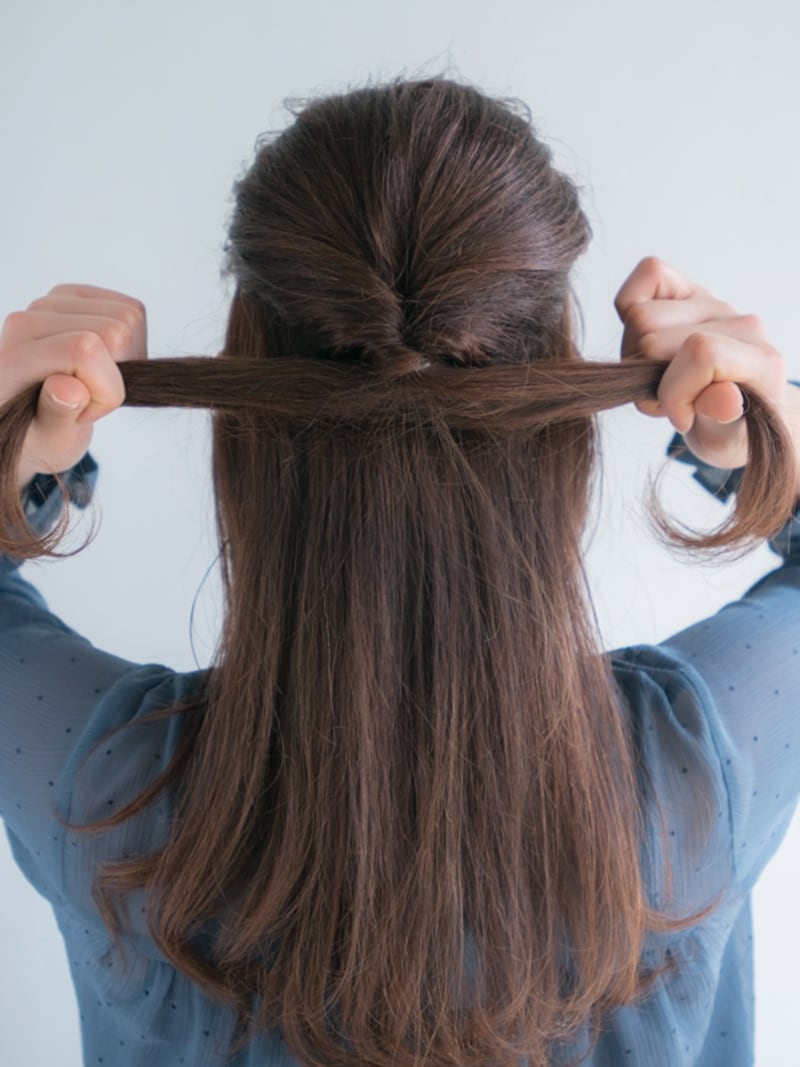 くるりんぱをしてたるみをとる