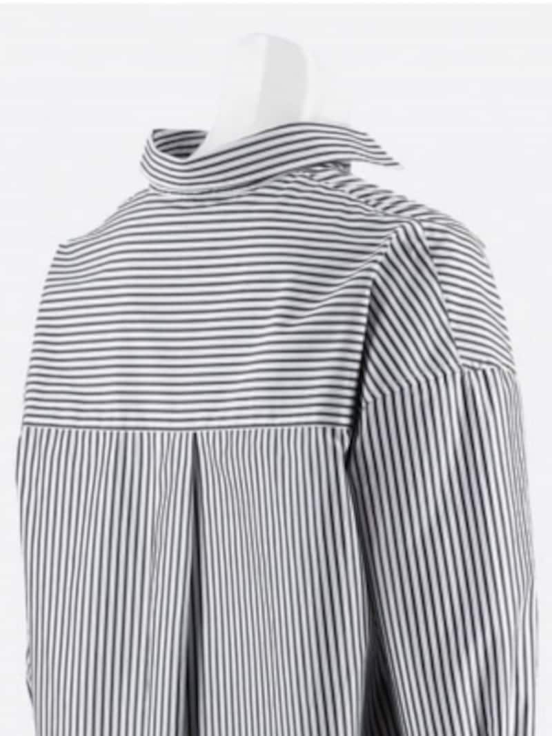 UNIQLO,エクストラファインコットンシャツ,エクストラファインコットンストライプシャツ,抜き襟
