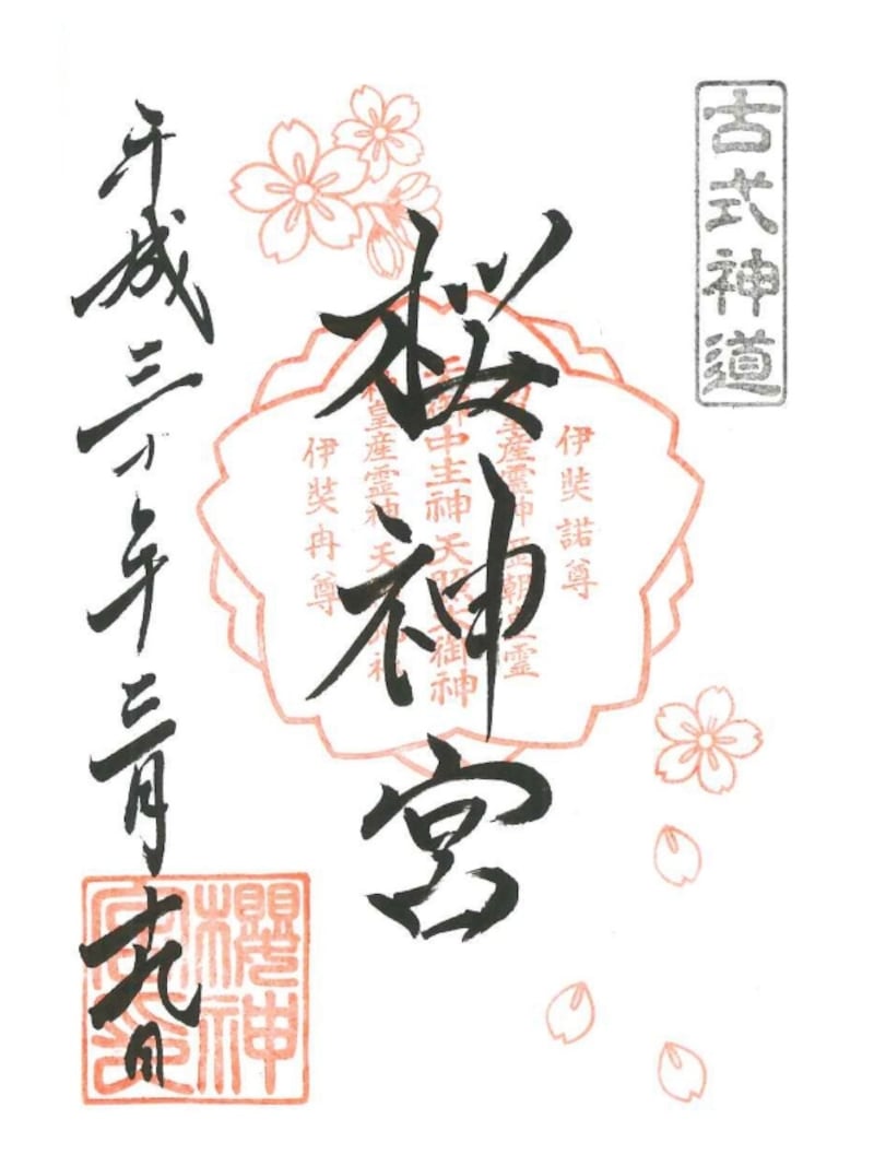 桜の花びらが美しい