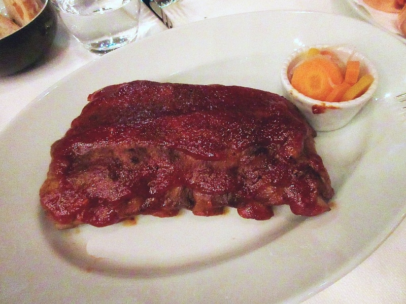 グランド ハイアット 東京 パトリックのポークベイビーバックリブ オークスモーク スパイシーキャロットピクルス