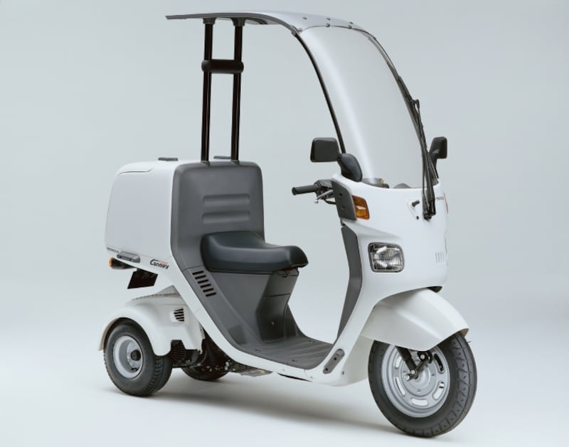 練習道具を積むのに便利だったというジャイロキャノピー