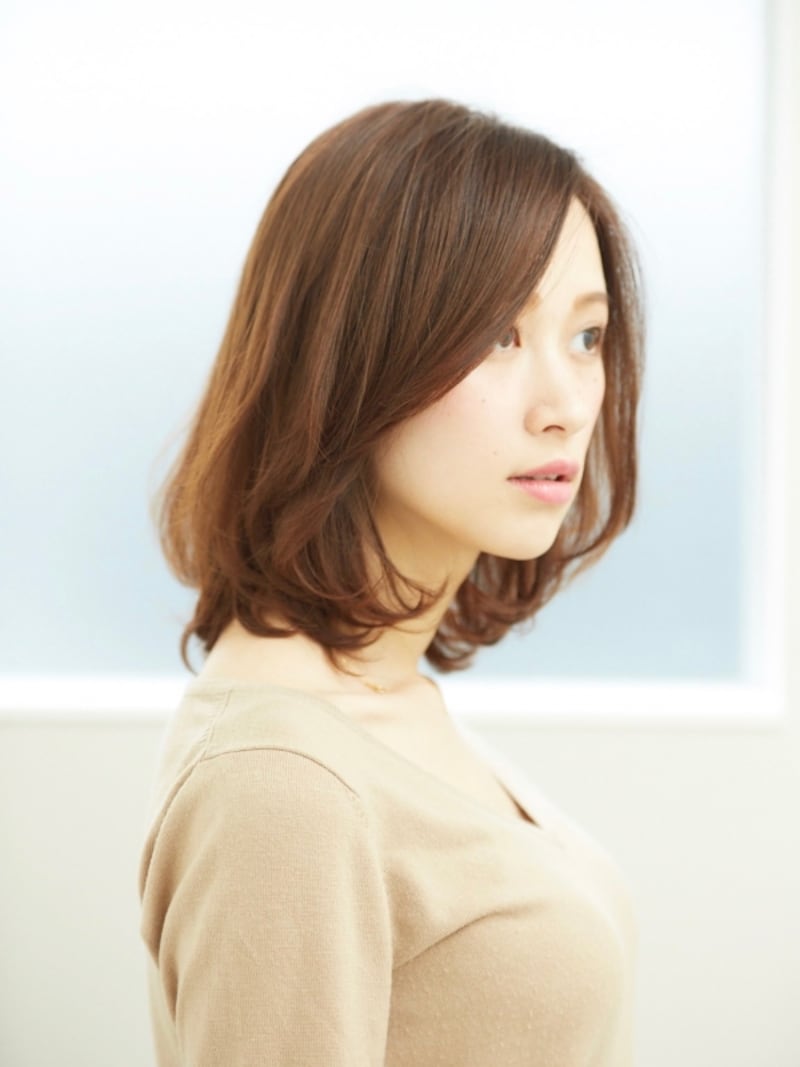 モテ度アップ!30代女性に似合うひし形ボブスタイル