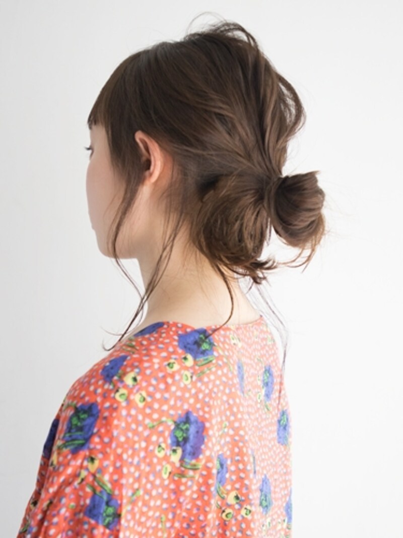 ゆるふわお団子で伸ばしかけの髪をおしゃれにアレンジ