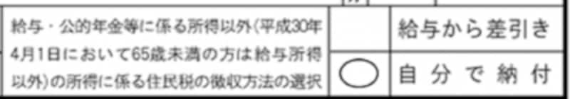 住民税の納付方法