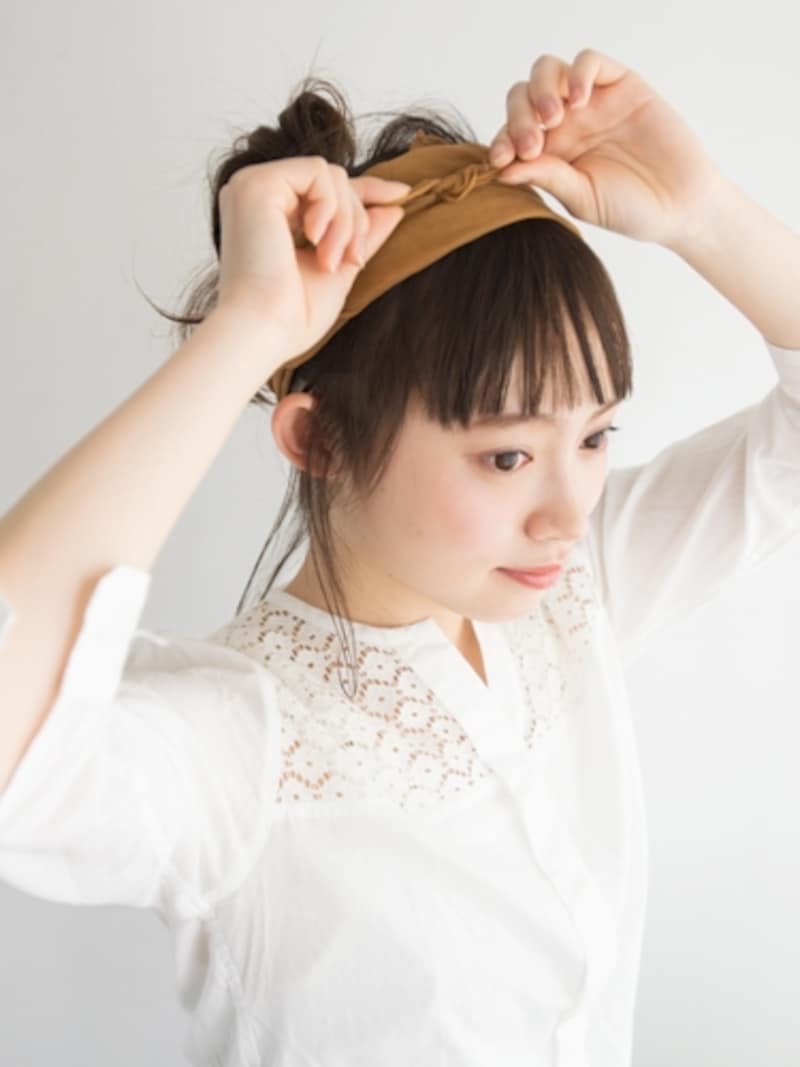 クロスする所で結ぶ