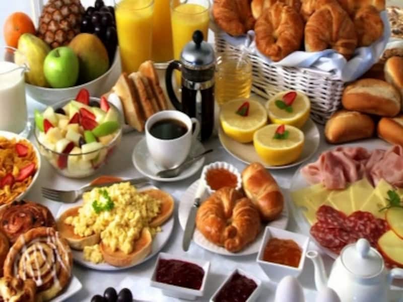 朝食ビュッフェは食べ過ぎないように!