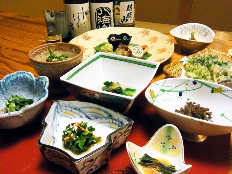 鷹ノ巣温泉.喜久屋.山菜料理