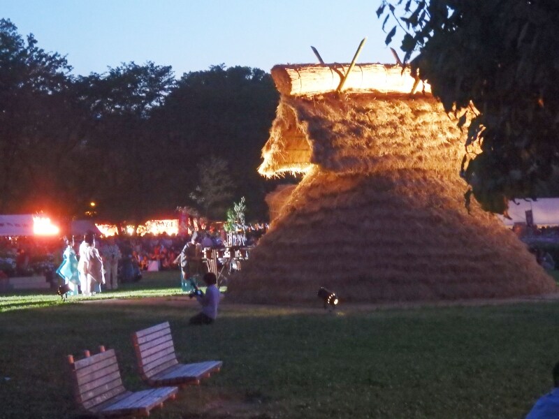 さきたま火祭りのオープニング・セレモニーしゅうばつの儀