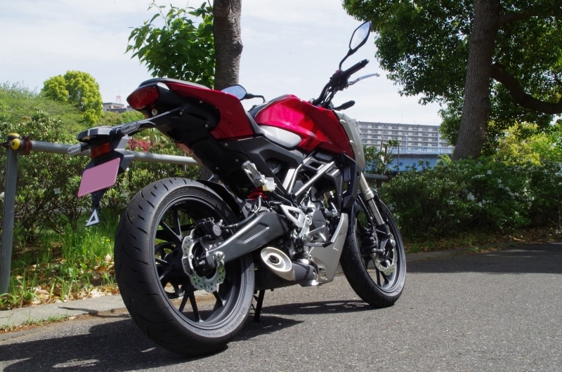 CB125Rリアビュー